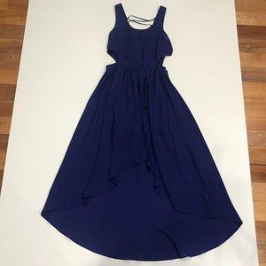Purple High Low Dress